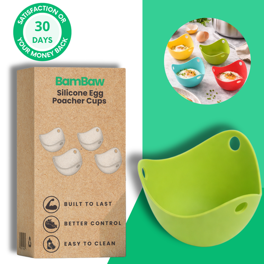 Silicone Egg Poacher Cups – Set of 8 | Non-Stick & BPA Free
