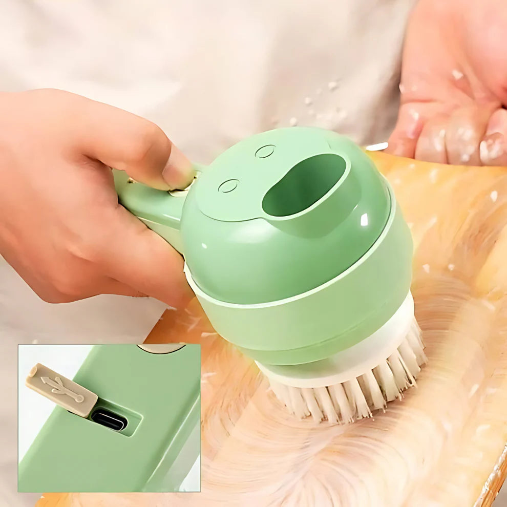 Cordless food chopper with USB charging cable – rechargeable kitchen tool