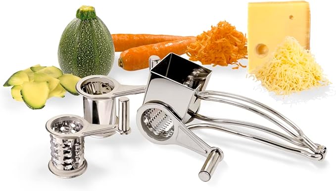 Rotary Cheese Grater – Stainless Steel Hand Crank Multifunctional