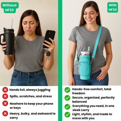 HF33 carry bottle in multiple colour variants side by side