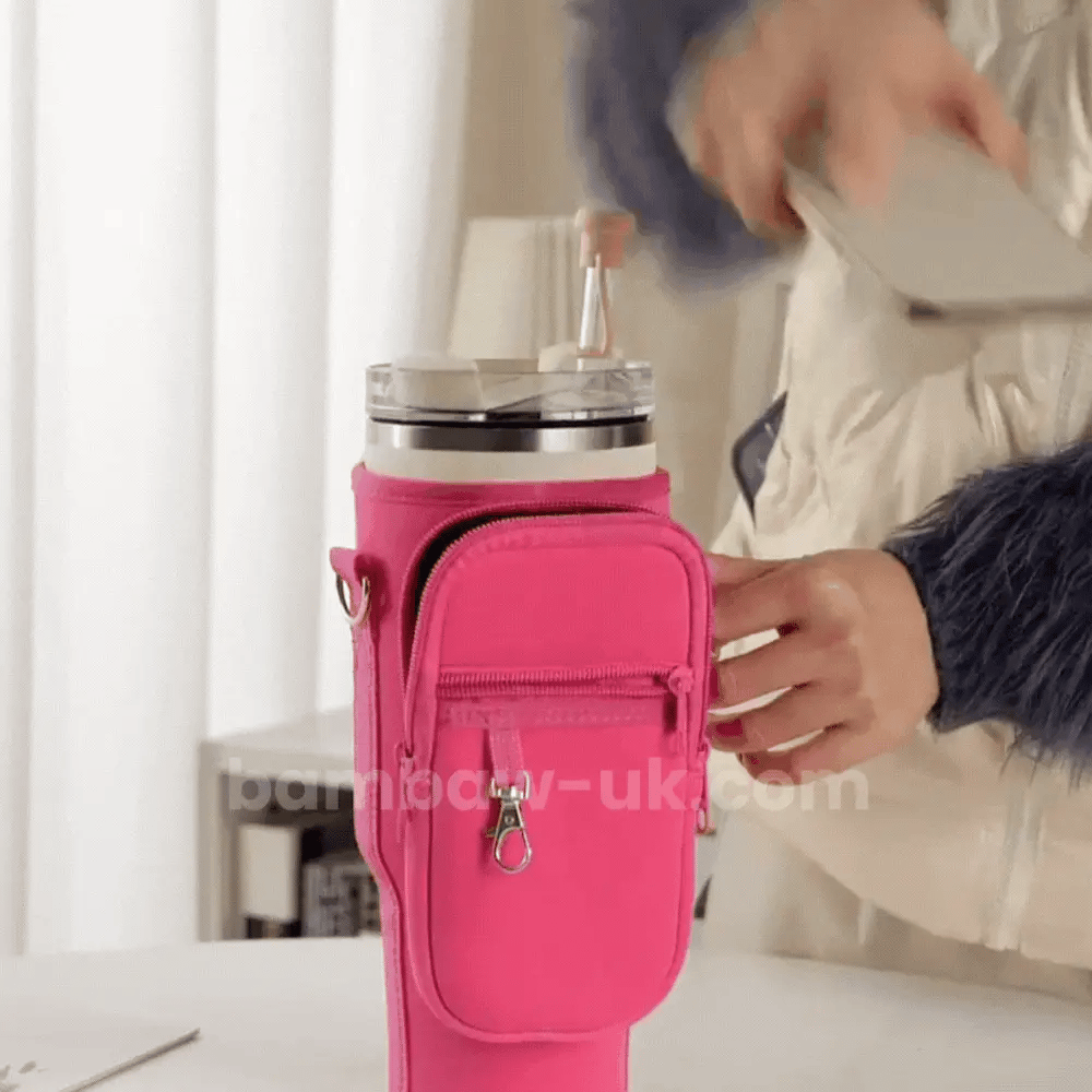 BamBaw HF33 water bottle top view showing leak-proof cap detail