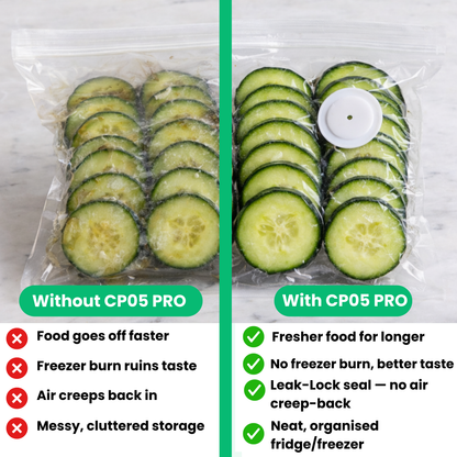CP05 PRO vacuum pump detail sealing food container lid