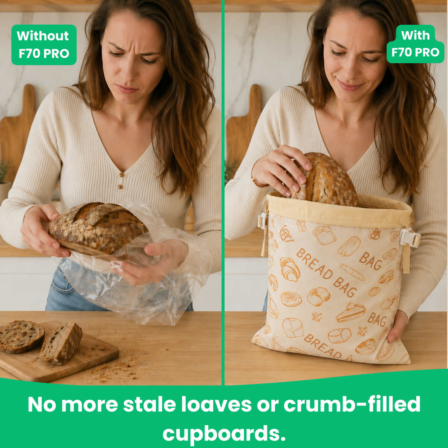 F70 PRO | The Fresh-Keeping Bread Bag