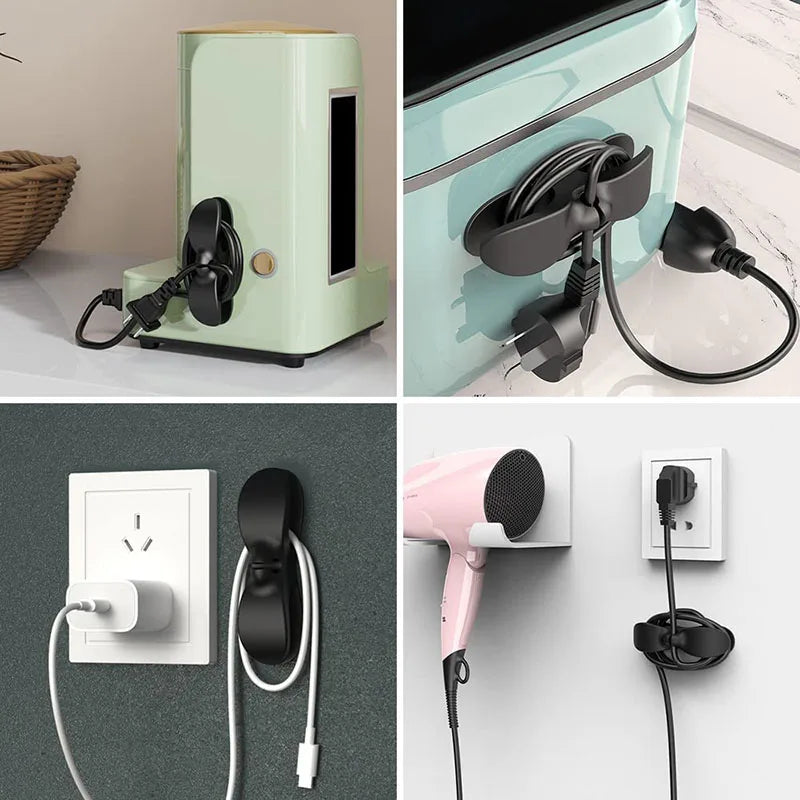 SecureCable clip holding an HDMI cable against a skirting board – cable organiser