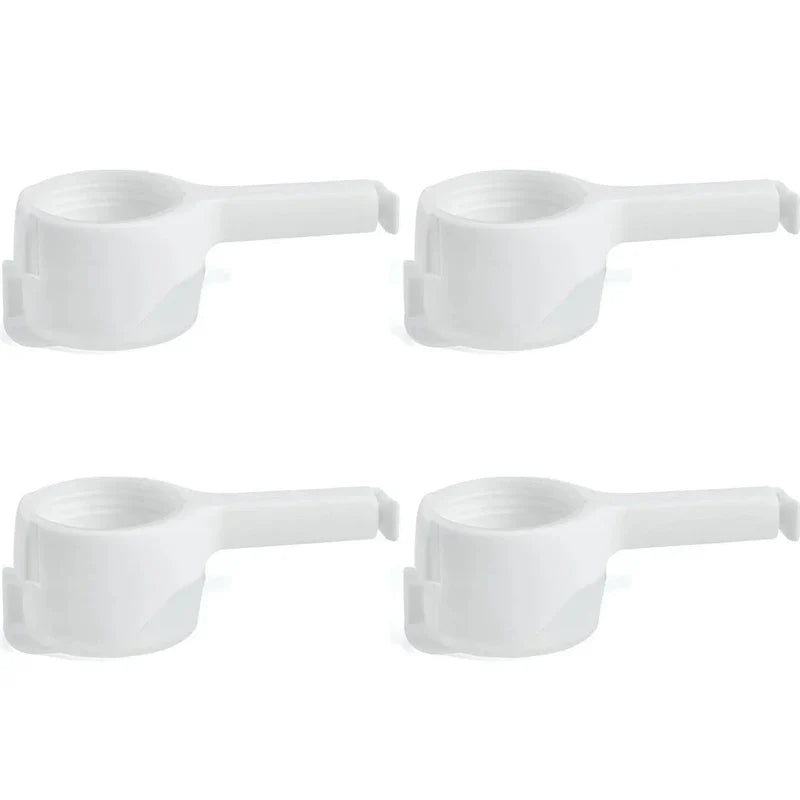 Pouring clips sealed on a coffee bag – resealable bag clips for dry goods