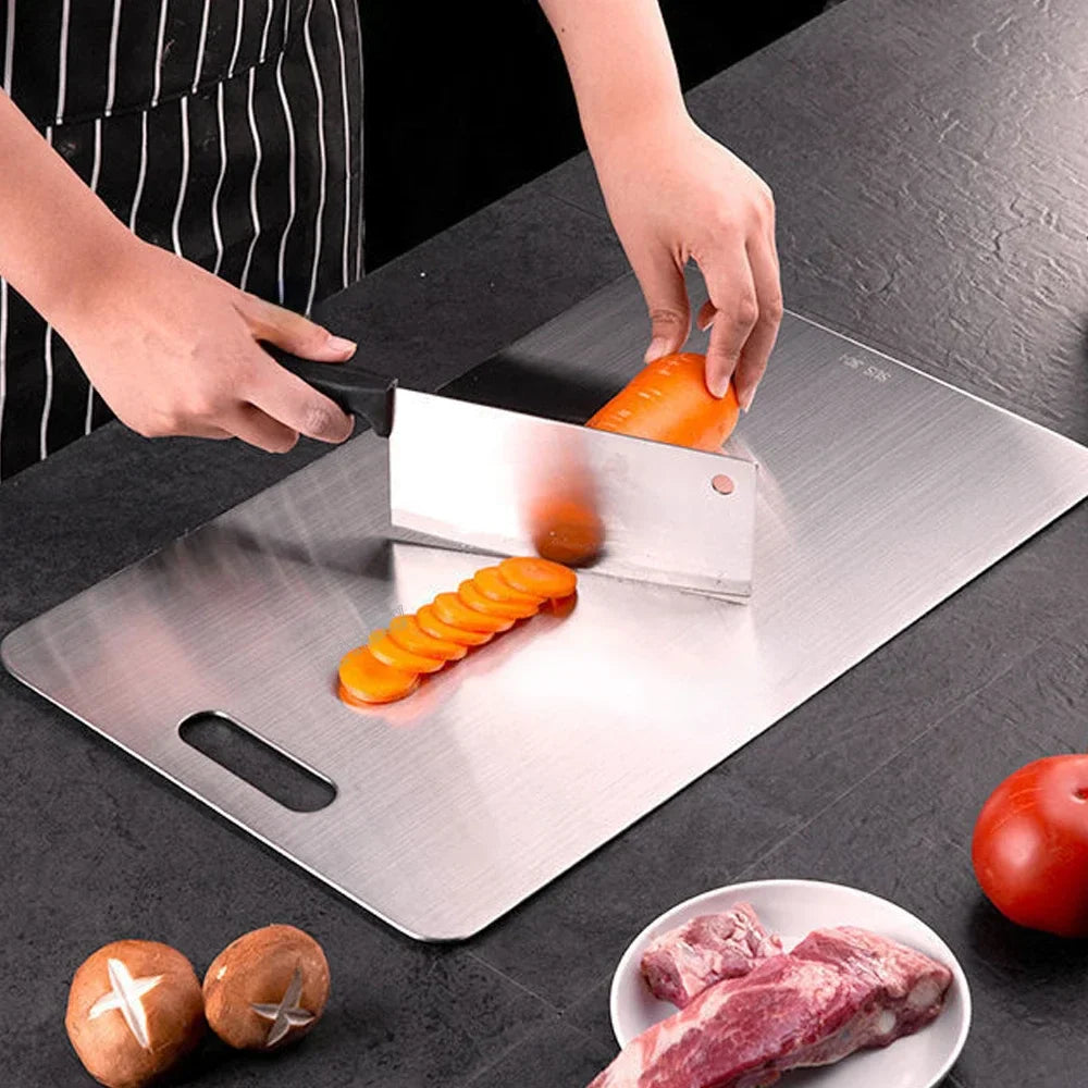 Ti700 Pro prep board with knife and fresh vegetables styled shot